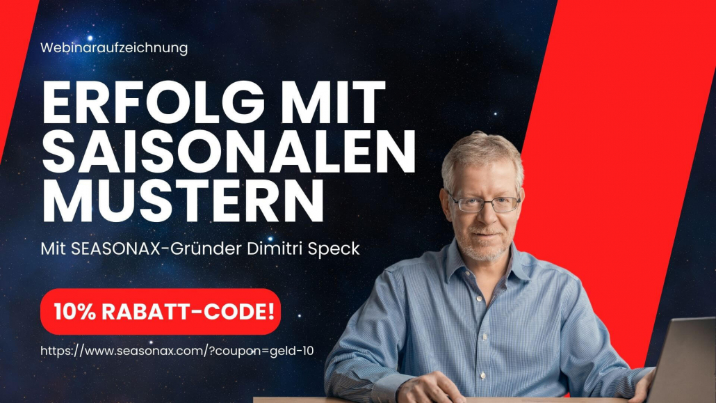 Thomas Blees: Erfolg mit saisonalen Mustern. Auf YouTube-Kanal @meinegeldeseite